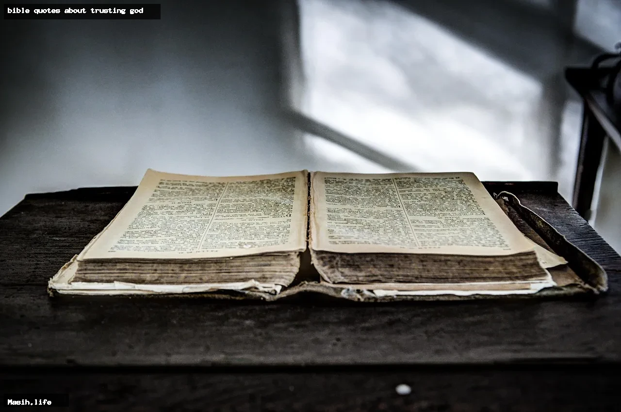 bible quotes about trusting god