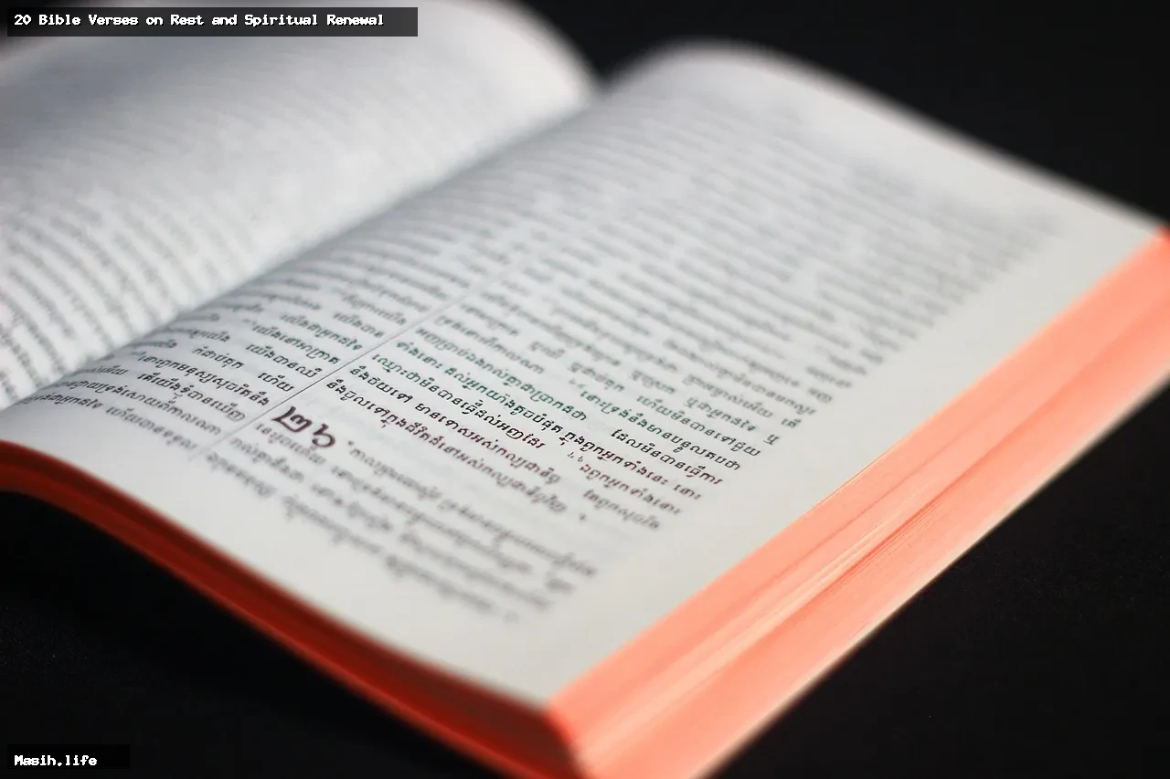 20 bible verses on rest and spiritual renewal 20 bible verses on rest and spiritual renewal